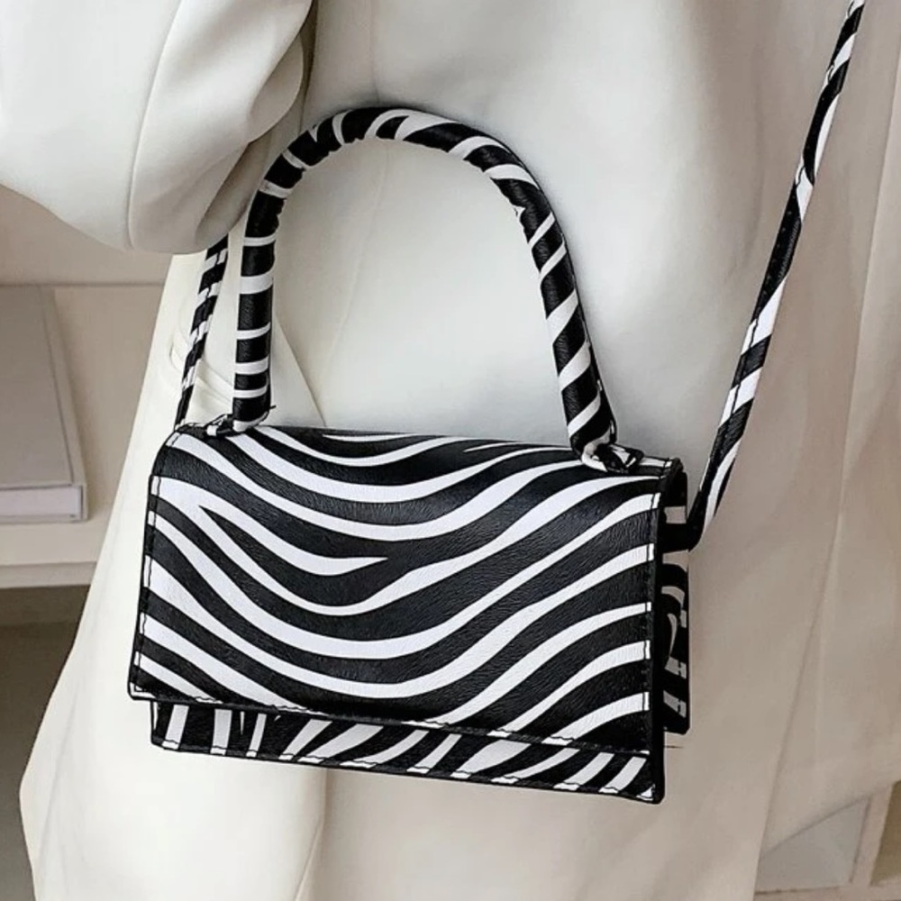 Zebra print bag